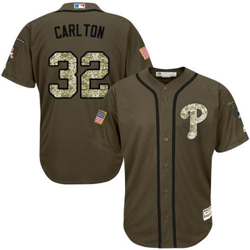 Steve Carlton Philadelphia Phillies green Salute To Service jersey