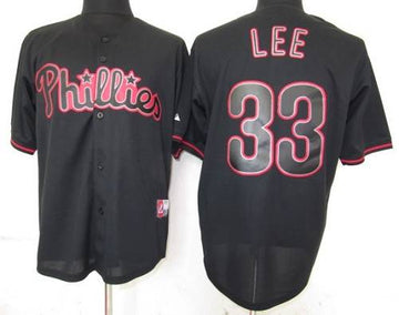 Cliff Lee Philadelphia Phillies black Fashion jersey