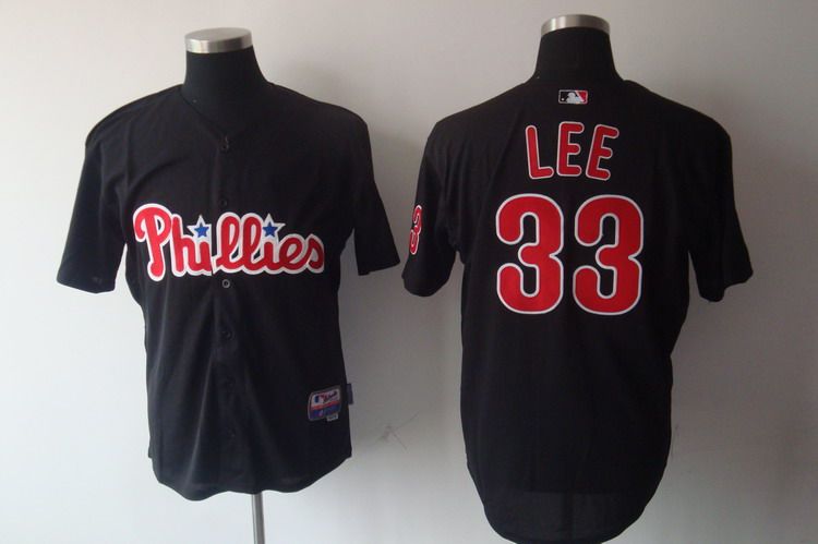 Cliff Lee Philadelphia Phillies black jersey