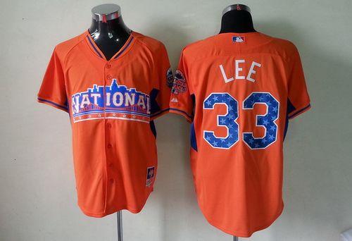 Cliff Lee Philadelphia Phillies orange All-Star jersey