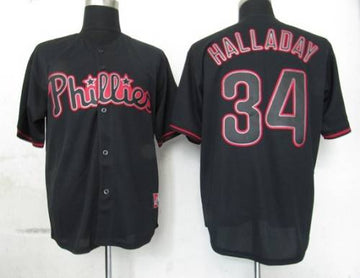 Roy Halladay Philadelphia Phillies black Fashion jersey