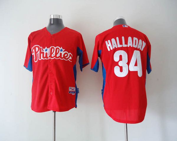 Roy Halladay Philadelphia Phillies red jersey