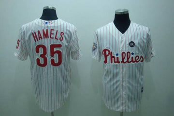 Colbert Hamels Philadelphia Phillies white jersey