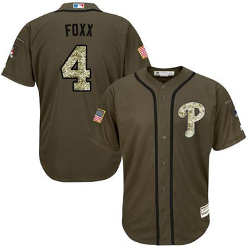 Jimmy Foxx Philadelphia Phillies green Salute To Service jersey