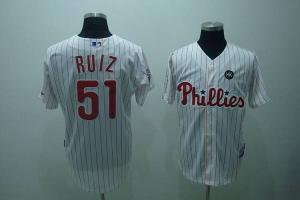 Carlos Ruiz Philadelphia Phillies white jersey