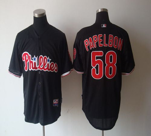 Jonathan Papelbon Philadelphia Phillies black jersey