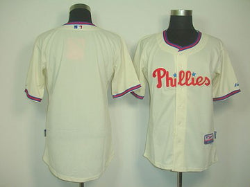 Custom Philadelphia Phillies cream jersey