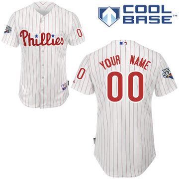 Custom Philadelphia Phillies white Authentic jersey