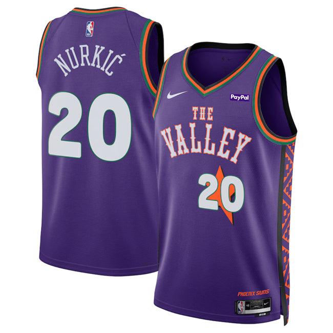 Jusuf Nurkic Phoenix Suns purple City Edition jersey