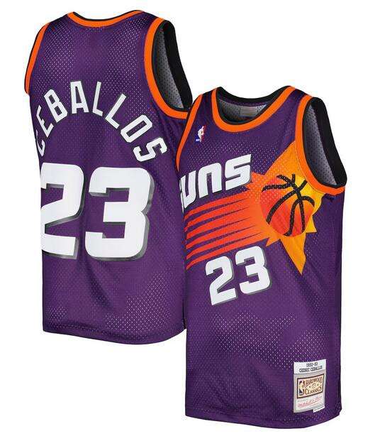 Custom Phoenix Suns purple Throwback jersey