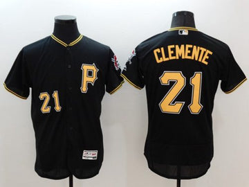 Roberto Clemente Pittsburgh Pirates black Authentic jersey