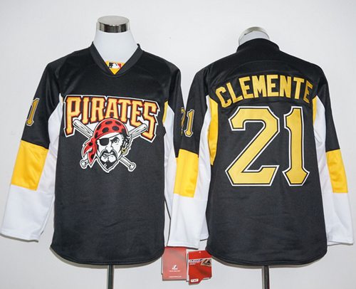 Roberto Clemente Pittsburgh Pirates black jersey
