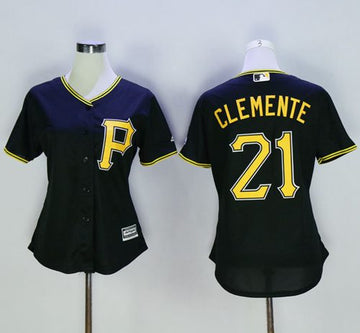 Roberto Clemente Pittsburgh Pirates black Alternate jersey