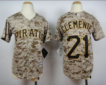 Roberto Clemente Pittsburgh Pirates camo Camo jersey
