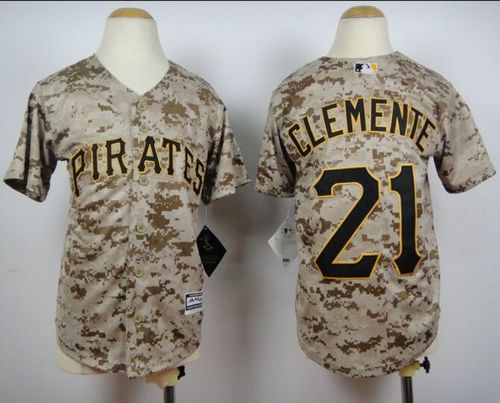 Roberto Clemente Pittsburgh Pirates camo Camo jersey