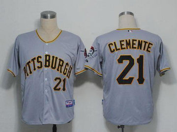 Roberto Clemente Pittsburgh Pirates grey jersey