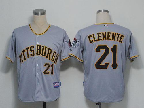Roberto Clemente Pittsburgh Pirates grey jersey