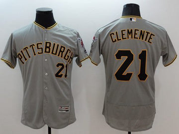 Roberto Clemente Pittsburgh Pirates grey Authentic jersey
