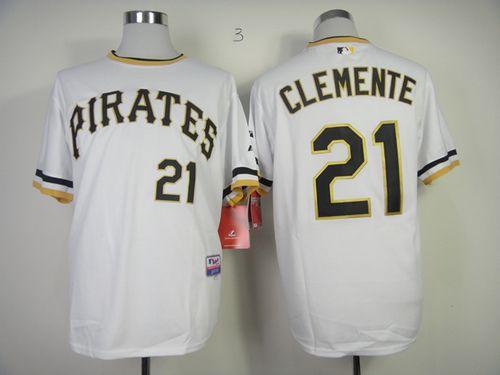 Roberto Clemente Pittsburgh Pirates white Alternate jersey
