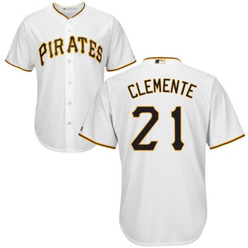 Roberto Clemente Pittsburgh Pirates white jersey