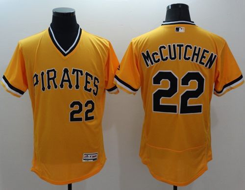 Andrew McCutchen Pittsburgh Pirates gold Authentic jersey