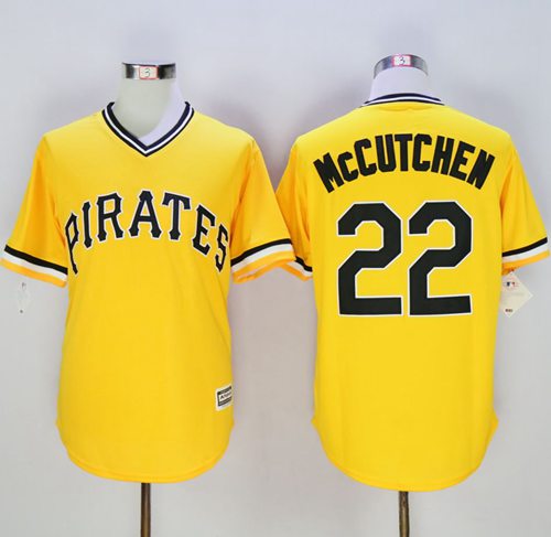 Andrew McCutchen Pittsburgh Pirates gold jersey