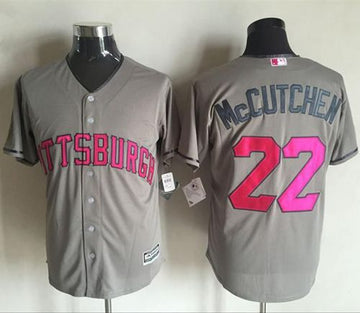 Andrew McCutchen Pittsburgh Pirates grey jersey