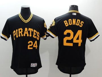 Barry Bonds Pittsburgh Pirates black Authentic jersey