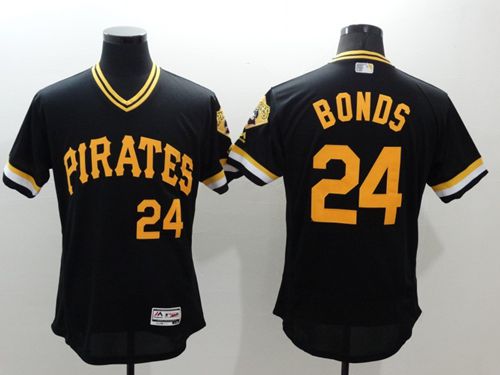 Barry Bonds Pittsburgh Pirates black Authentic jersey