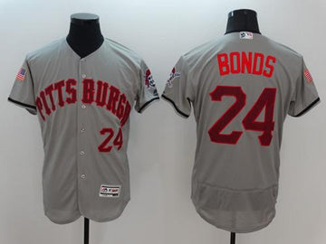 Barry Bonds Pittsburgh Pirates grey Fashion jersey
