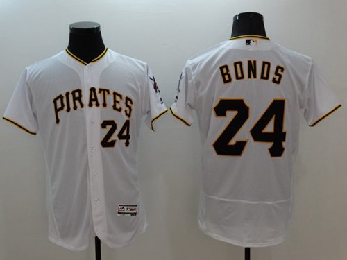 Barry Bonds Pittsburgh Pirates white Authentic jersey