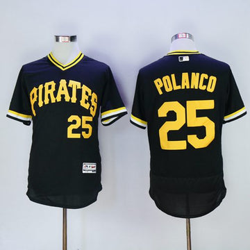 Gregory Polanco Pittsburgh Pirates black Authentic jersey