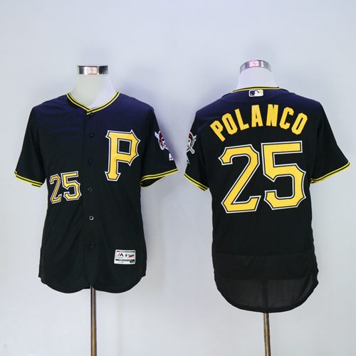 Gregory Polanco Pittsburgh Pirates black Authentic jersey
