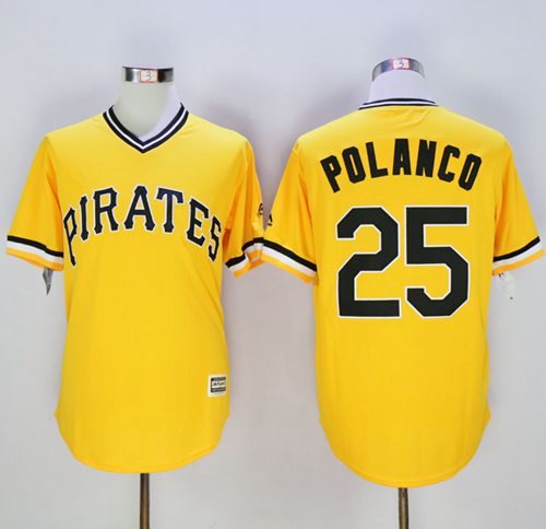 Gregory Polanco Pittsburgh Pirates gold jersey