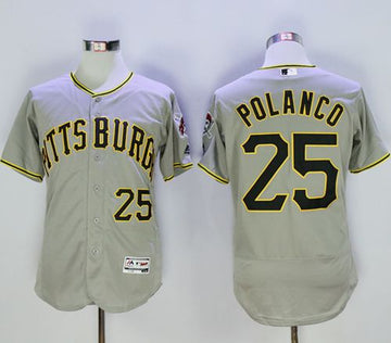 Gregory Polanco Pittsburgh Pirates grey Authentic jersey