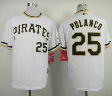 Gregory Polanco Pittsburgh Pirates white Alternate jersey
