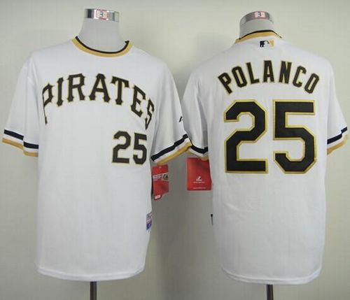 Gregory Polanco Pittsburgh Pirates white Alternate jersey
