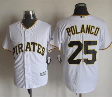 Gregory Polanco Pittsburgh Pirates white jersey