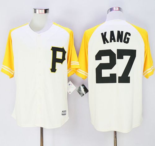 Jung-ho Kang Pittsburgh Pirates cream-gold jersey