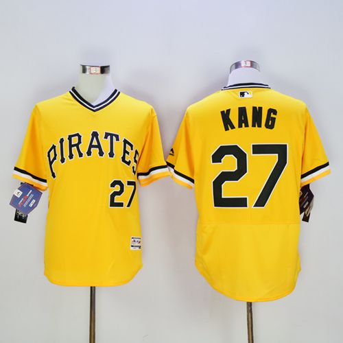 Jung-ho Kang Pittsburgh Pirates gold Authentic jersey