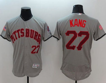 Jung-ho Kang Pittsburgh Pirates grey Fashion jersey