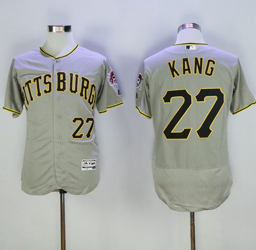 Jung-ho Kang Pittsburgh Pirates grey Authentic jersey