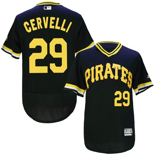 Francisco Cervelli Pittsburgh Pirates black Authentic jersey