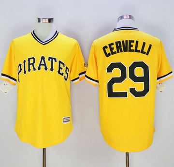 Francisco Cervelli Pittsburgh Pirates gold jersey