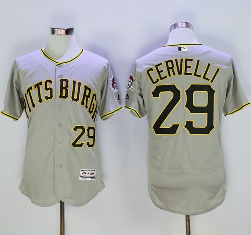 Francisco Cervelli Pittsburgh Pirates grey Authentic jersey
