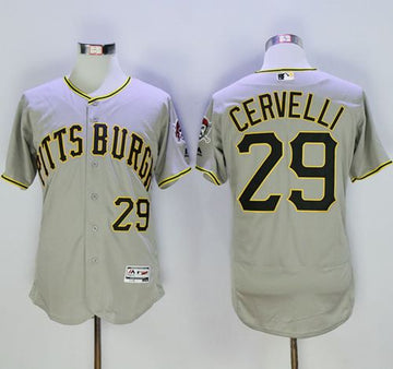 Francisco Cervelli Pittsburgh Pirates grey Authentic jersey