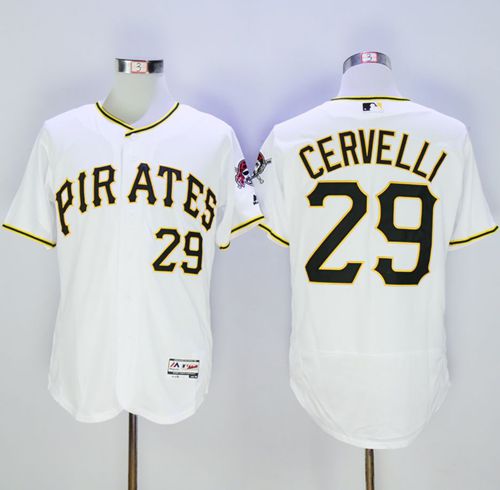 Francisco Cervelli Pittsburgh Pirates white Authentic jersey