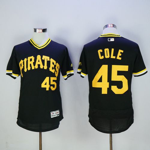 Gerrit Cole Pittsburgh Pirates black Authentic jersey