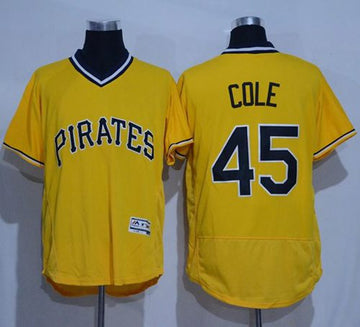 Gerrit Cole Pittsburgh Pirates gold Authentic jersey