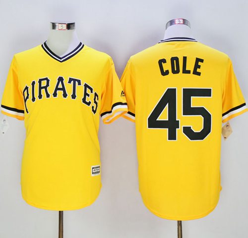 Gerrit Cole Pittsburgh Pirates gold jersey